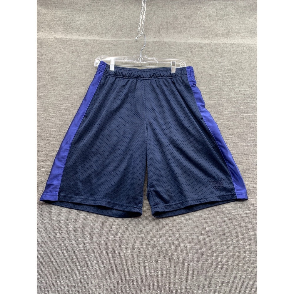 Everlast Basketball Shorts Mens Large Navy Blue Mesh Logo Drawstring Running